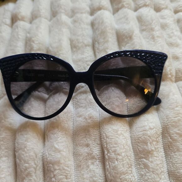 ITALIAN HAND-CRAFTED NAVY GRADIENT SUNGLASSES main image 2